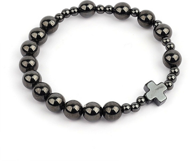 리옹2 자석 8mm 1단묵주 팔찌 천주교 성물, 1개