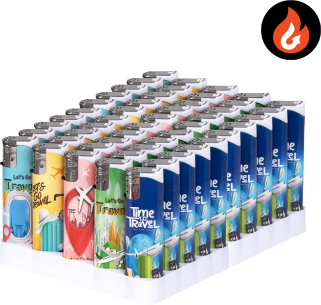 편의점 판매용 국내개발 슬림토치 라이터 메탈토치 고급터보, 50개, 슬림 여행