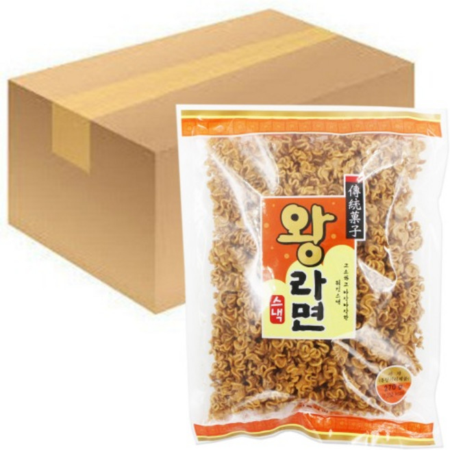 서울제과 왕라면스낵 243g 10개입 1박스 라면땅 뿌셔, 1개