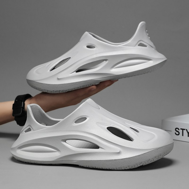 男士戶外防滑耐磨軟底木屐涼鞋