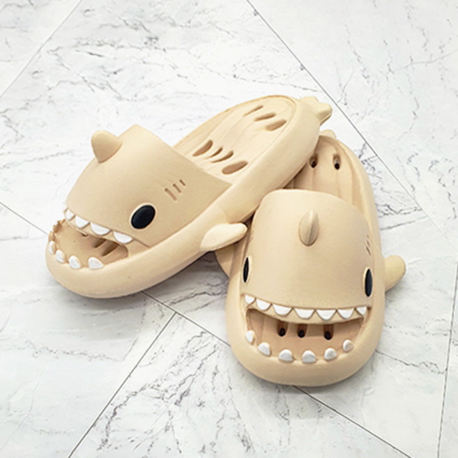 층간소음 슬리퍼 푹신한 물빠짐 미끄럼 방지 욕실화, 아이보리, 1개