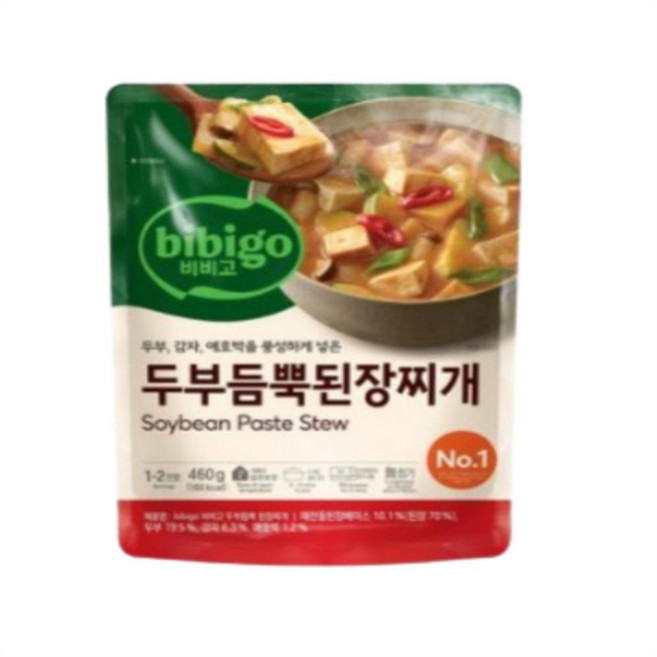 비비고 두부듬뿍 된장찌개, 460g, 10개