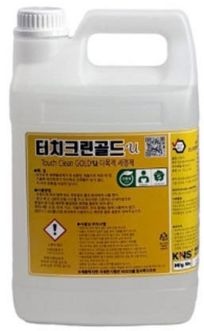 터치크린골드a 3.75L 에어컨 핀세척 부품세정 겸용 물과 희석, 1개