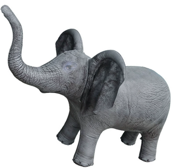 동물 대형 풍선 튜브재질 고급형 파티용 인테리어 사자 기린 코끼리 말, 1개, 옵션3번 코끼리