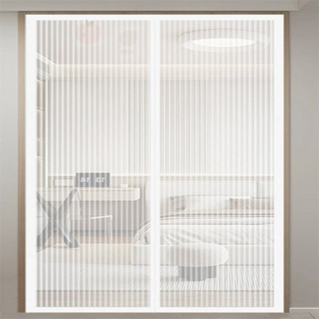 무아점빵 붙이는 현관 자석 모기장 90x210cm 화이트 문모기장현관문용, 본상품