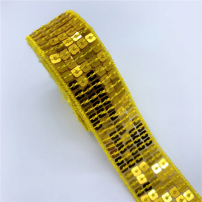 25mm 스팽글 리본 레이스 트림 장식 조각 바느질 패브릭 드레스 옷 머리 신부 웨딩 액세서리 2 야드/5 야드/묶음, 5 yards, 01, 1개