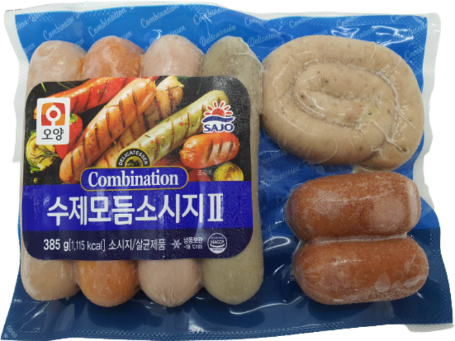 [얌얌마켓] 사조오양 모듬소세지 385g (아이스팩+드라이아이스 포함), 1개