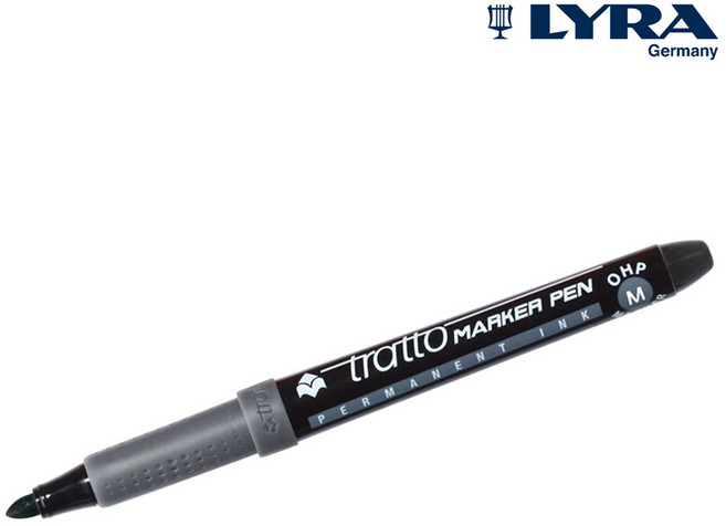 트라토 영구 마카 M 검정 1mm F806703, 1개