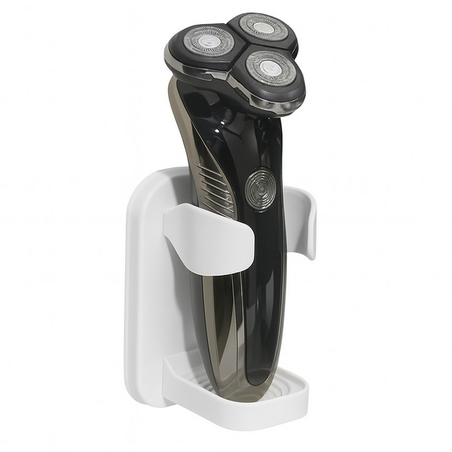 마켓플러스 칫솔걸이 전동칫솔거치대 전기면도기거치대, 화이트, 1개