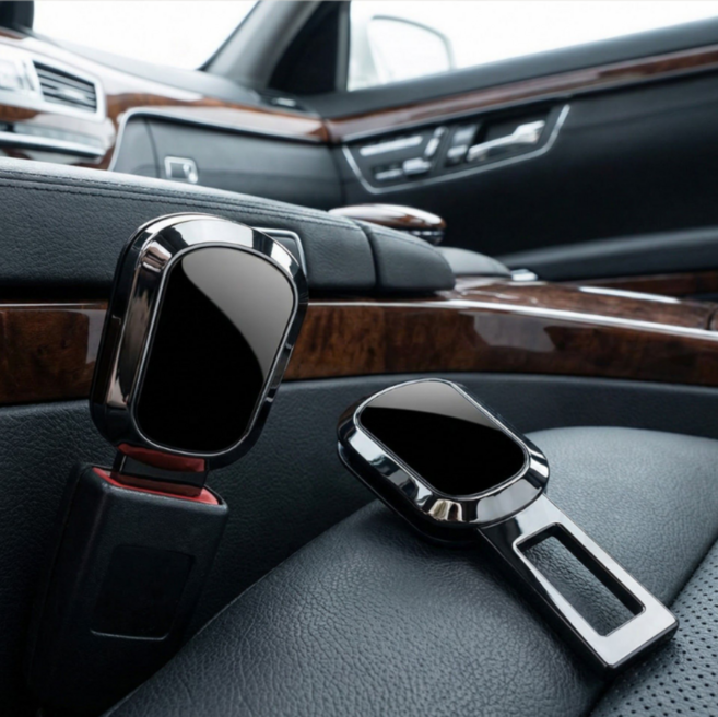 오복이픽마켓 안전벨트 연장클립 전차종호환 차량 경고음제거 블랙 2개