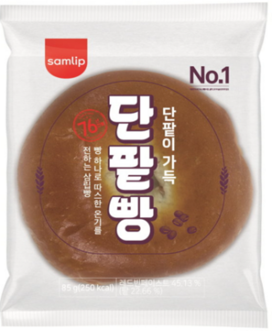 삼립 정통 단팥빵 85g, 7개