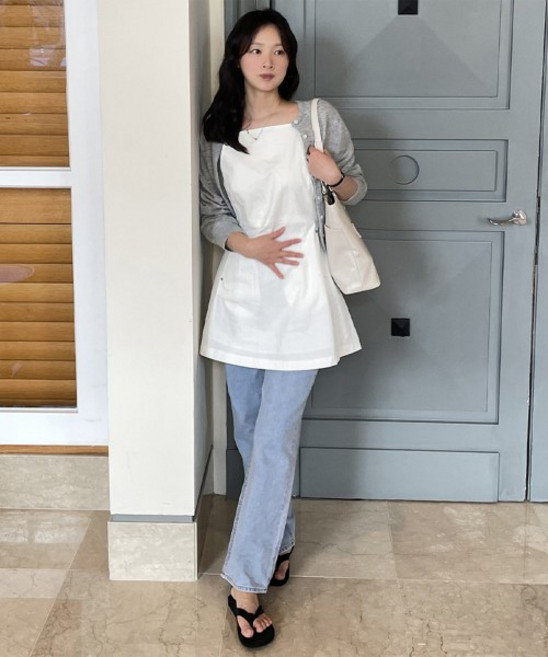 [썸웨어버터] Cole Wide Denim Pants - Light Blue