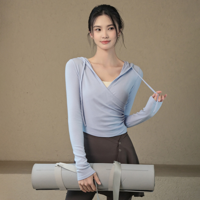 요피 셔링 후드 롱슬리브