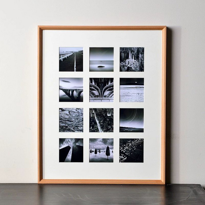 폴라로이드 포카액자 탁상액자 거치대 폴라로이드액자 사진 프레임 미니액자 탁상용, 3. 40x50CM / 12구, 1개