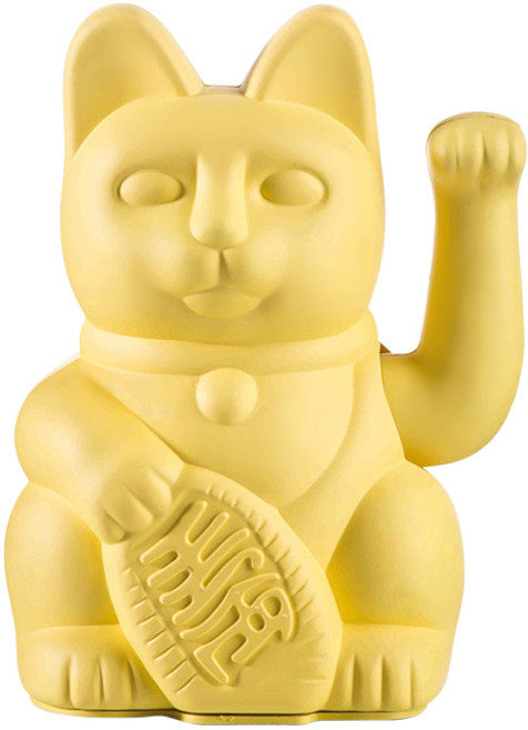 DONKEY 招財貓擺件 可愛造型 招財納福 居家辦公室裝飾, 中款(黃)