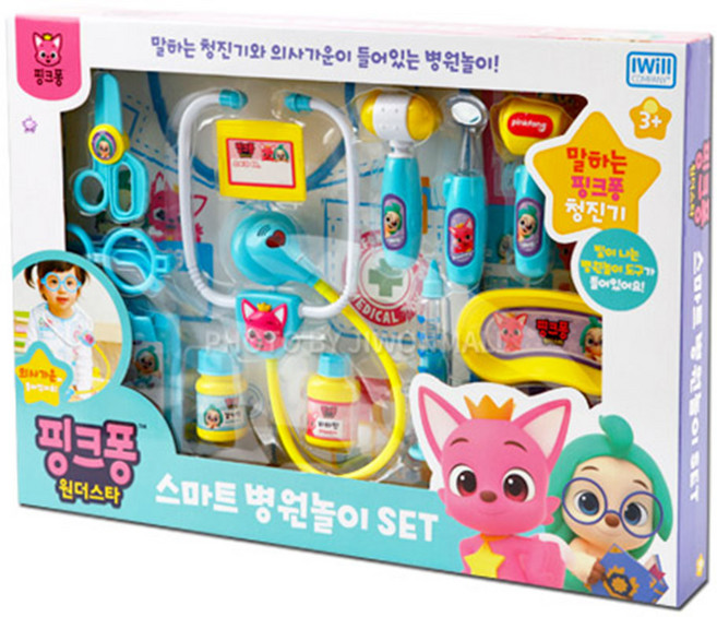 핑크퐁 원더스타 스마트 병원놀이세트, 본상품선택, 1개