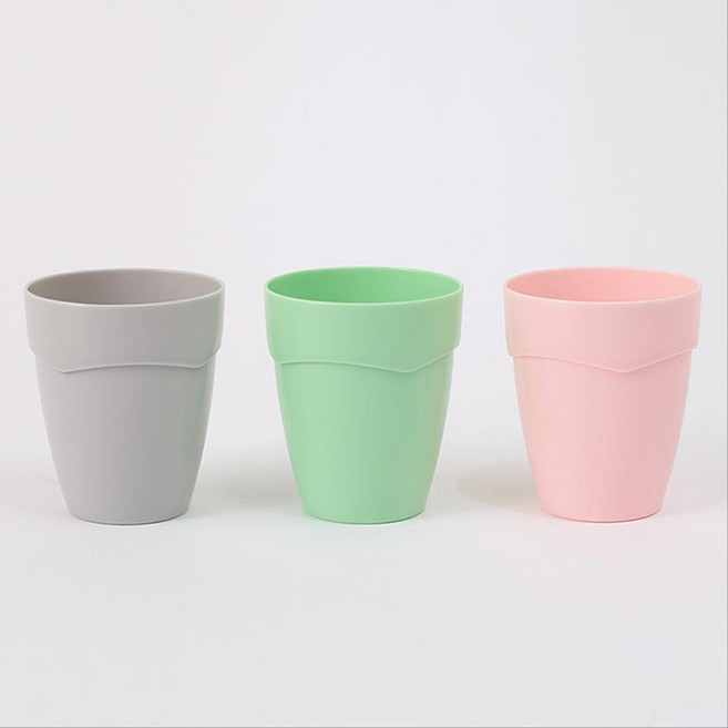 예쁜 파스텔 색감 캠핑 파티 음료수 물컵 보관 이쁜 수입 와인 화이트 이중