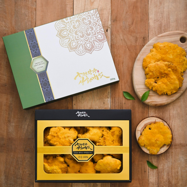 [농장직송] 국산 친환경 국제장수상황버섯 원형 선물세트, 1개, 300g