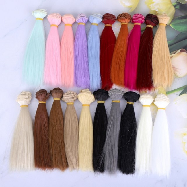 짱패브릭 인형) 15cm 고열사 스트링헤어/식모 스트링원사/가발원사-40color, 28, 1개