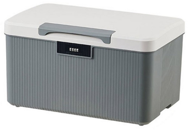 헤이하루 비밀번호 안심보관함 귀중품 다용도 보관함 핸드폰감옥, 1개, 그레이