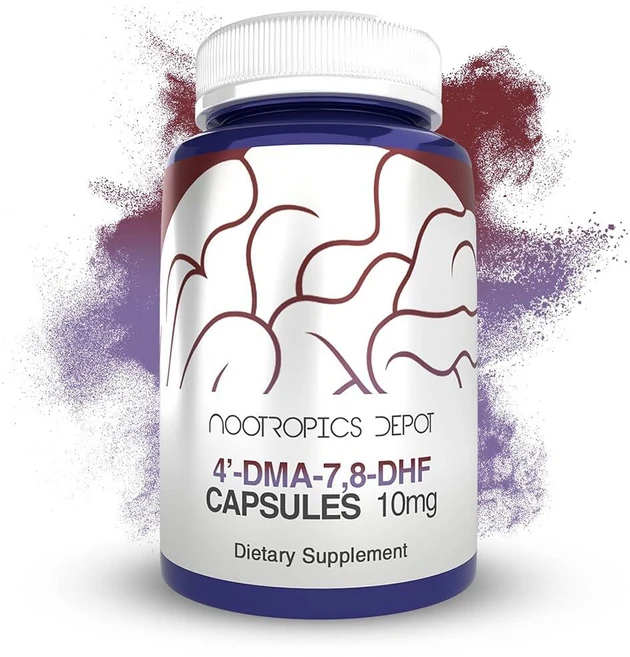 Nootropics Depot 4'-DMA-7 8-DHF 영양 보충제 캡슐 | 10mg 30개 122.4cm(4피트)-DMA-7 8-디하이드록시플라본, Nootropics Depot 4'-DMA-7,8-DH - 쿠팡