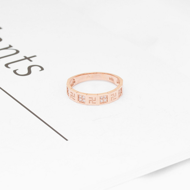 루키스톤 18k 부덴스 만자반지 18k반지