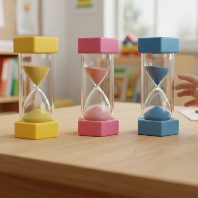 이중구조 안전 10분 모래시계 어린이집 찜질방 명상 타이머 블루, 상세페이지 참조
