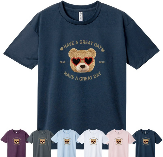 [쿨론티 네이비] 베르디베어 남자 여자 반팔티 티셔츠