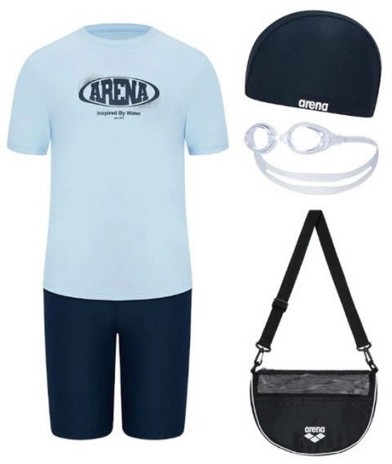 [브랜드정품]아레나 [아레나] 스타터 4부 키트(A5BB1KB06DNV) 초등생존수영키트 생존수영복세트