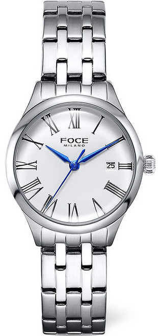 포체밀라노 남성용 데이데이트 메탈 커플 손목시계 FM7601