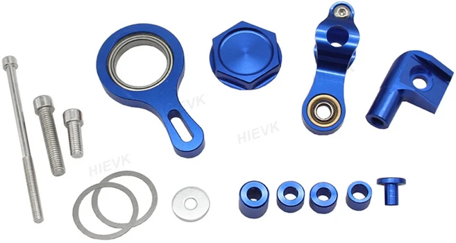 오토바이 스티어링 댐퍼 선형 안정기 브래킷 마운트 지원 ​​키트 YAMAHA YZF R1 2002-2017, 07 blue