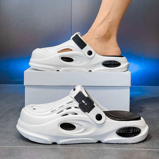 커플 사이즈 출시 미노스토리 남성 아쿠아 EVA 무중력 쿠션 샌들 슬리퍼 3CM