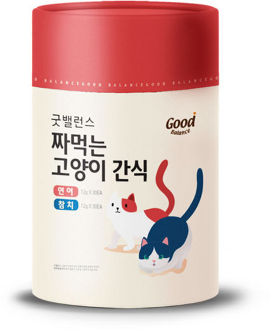 굿밸런스 짜먹는 고양이 간식 플러스, 혼합맛(연어/참치), 720g, 1개