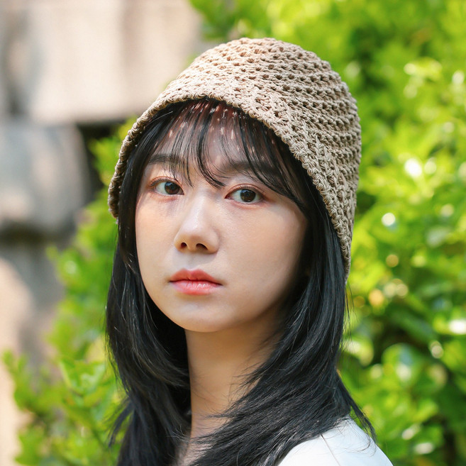 라핑 국내생산 여름 여자 크로쉐 버킷햇 니트벙거지 남자 뜨개모자