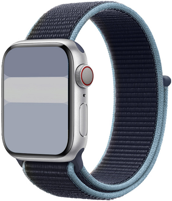 아이드 애플워치 호환 나일론 스포츠 스트랩, 1개, 네이비