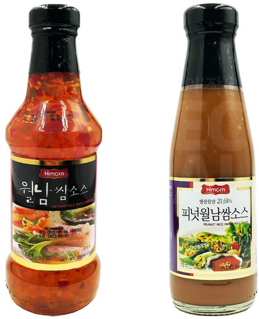 (메카몰) 월남쌈 소스 2종 세트 // 하이몬 월남쌈소스 295ml + 몬 피넛소스 230ml, 1세트