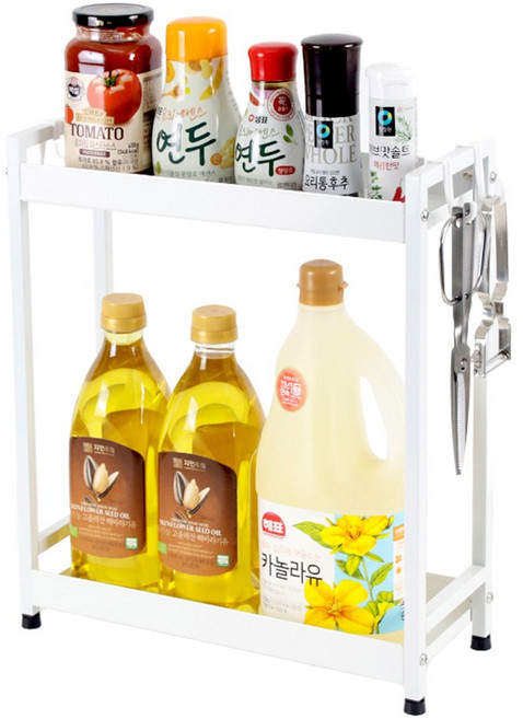 풀라이프 2단 양념통 선반, 35cm, 1개