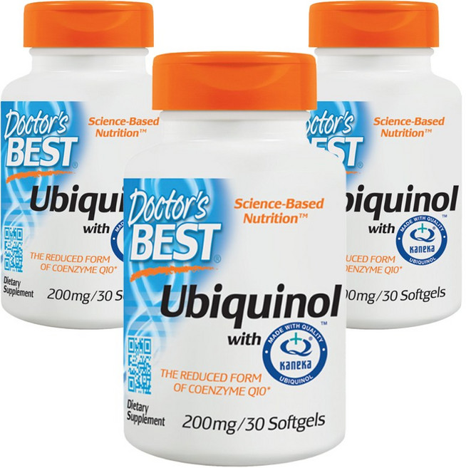 Doctor's BEST 還原型輔酶Q10軟膠囊 200mg, 30顆, 3罐
