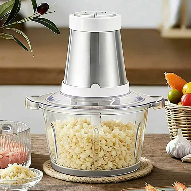 다기능 마늘 다지기 고기 다지기 전동 다지기 믹서기 만능 다지기, 2L