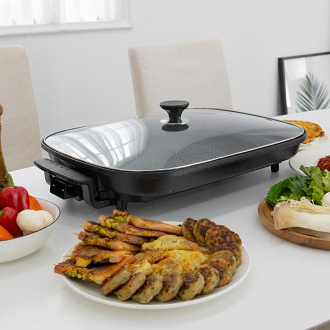 대원 전기후라이팬 530A 잔치팬 대형 가정용 사각 전기그릴, 1개