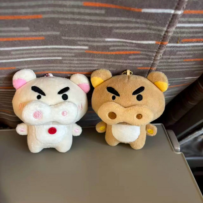 리락부리 부리부리락쿠마 인형키링 부리부리대마왕 리락쿠마키링 부리부리키링 인형, 1개, 리락부리 베이지