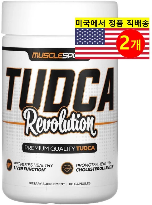 MuscleSport TUDCA 레볼루션 250mg 미네랄 보충제 TUDCA Revolution, 2개, 60정 - 쿠팡