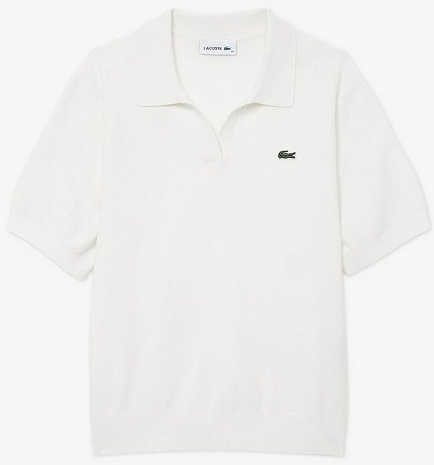 라코스테 LACOSTE 여성 오픈카라 피케 스웨터 폴로 셔츠 PF300E-56G 70VPF300E-56G70V 153097