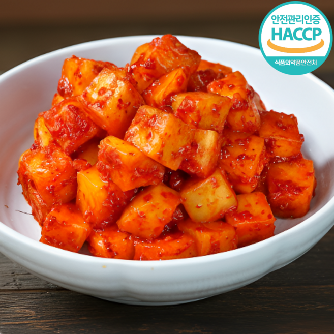100% 국내산 안동 학가산 깍두기 무 김치 가정용 HACCP, 1개, 15kg