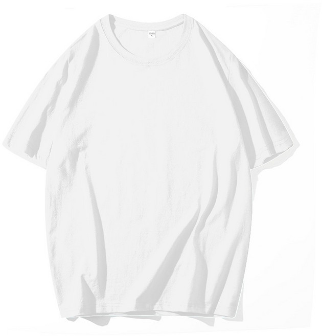 夏季薄款精梳棉短袖圓領素T (13色可選，M-5XL)