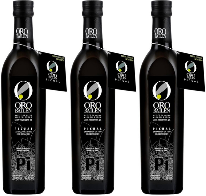 오로바일렌 피쿠알 엑스트라버진 올리브오일, 3개, 500ml