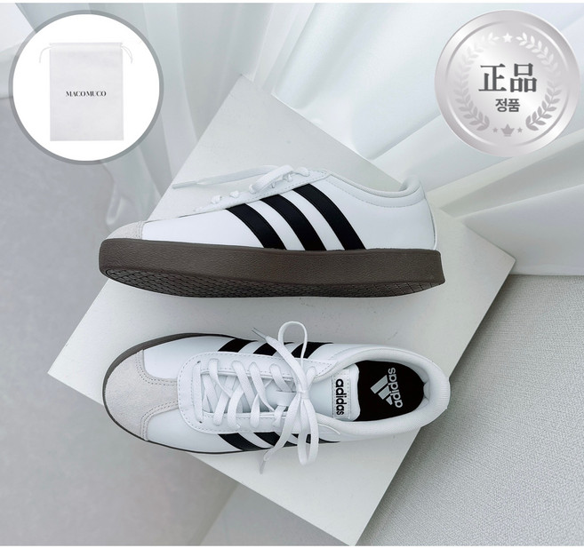 아디다스 VL코트베이스 남녀공용 운동화 스니커즈 04mc23 번들증정