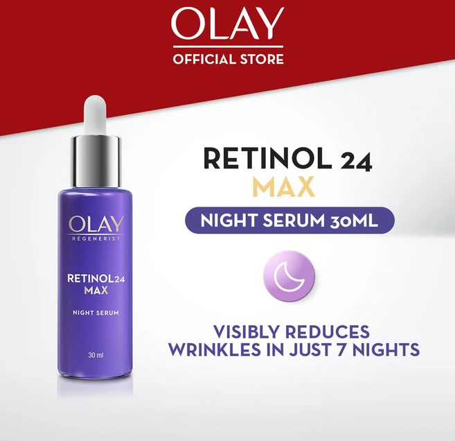올레이 리제너리스트 레티놀24 맥스 안티에이징 나이트세럼 Olay Max 30 ml, 30ml, 1개 - 쿠팡