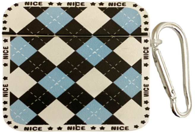 키키야 체크 앤 패턴 컬렉션 에어팟케이스, 1개, 빈티지 니트 에어팟케이스, 3세대