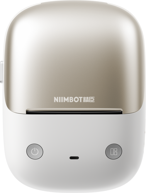 NIIMBOT精臣 B2 Pro 標籤機 300dpi高清 列印紅黑雙色貼紙/照片貼紙 家用/商用, B2 pro【月朧金】單機-無貼紙, 1個